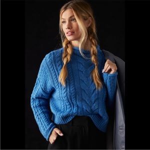 Anthropologie Pilcro mock neck cable knit sweater!